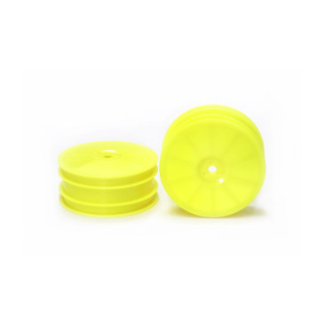 Jantes avant pour buggy 4X4, 1/10 - Jaune - TAMIYA 54748