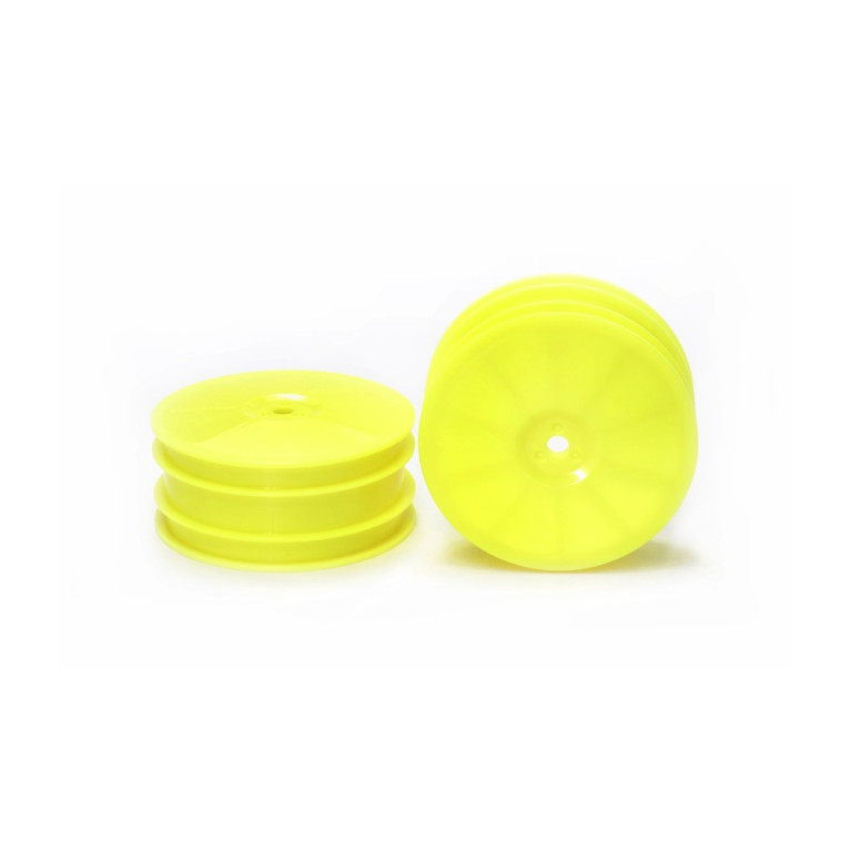 Jantes avant pour buggy 4X4, 1/10 - Jaune - TAMIYA 54748