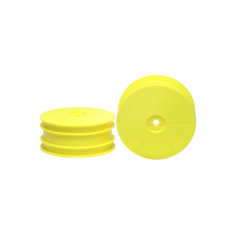 Jantes avant pour 4X4 DB01, 1/10 - Jaune - TAMIYA 54286