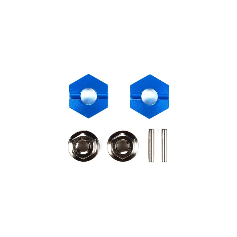 Hexagone de roue avant en aluminium - TAMIYA 54668