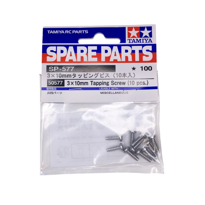 Vis auto-taraudeuse - 3 x 10 mm - TAMIYA 50577