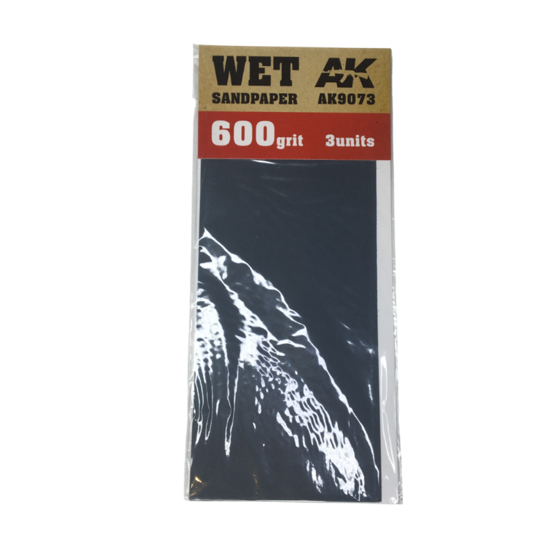 Papier de ponçage, humide 600, 3 pièces - AK 9073