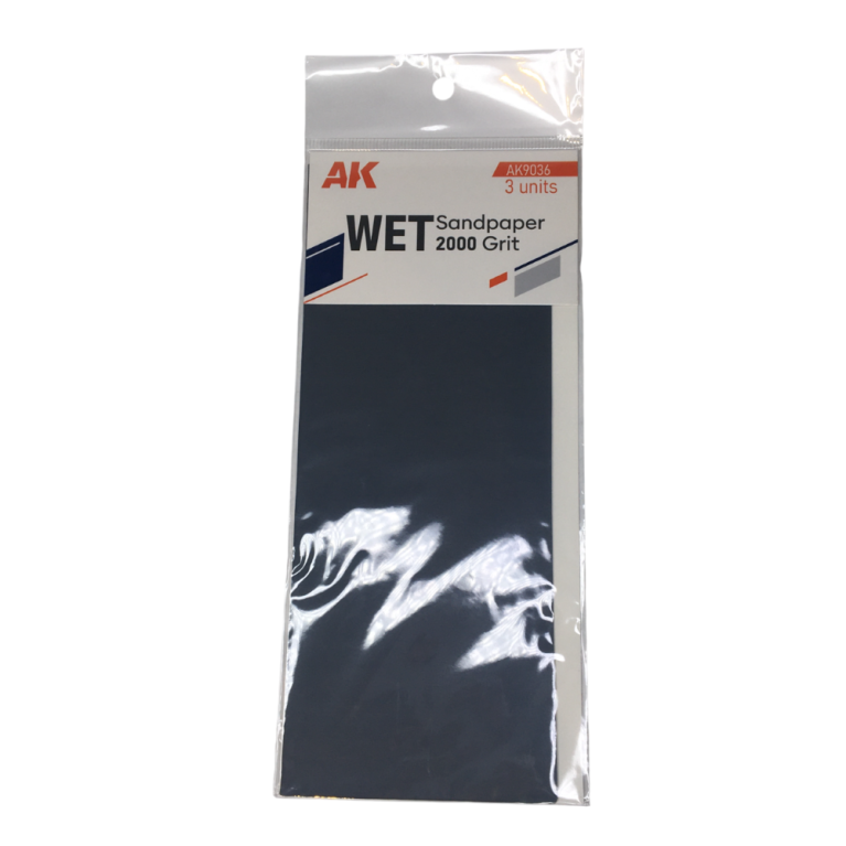 Papier de ponçage, humide 2000, 3 pièces - AK 9036