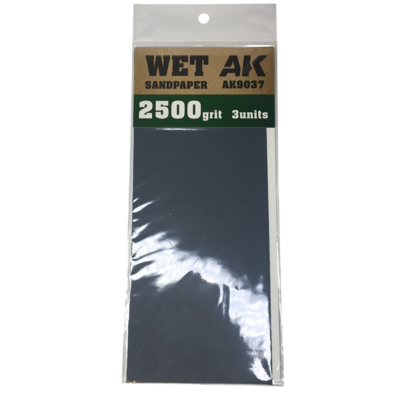 Papier de ponçage, humide 2500, 3 pièces - AK 9037