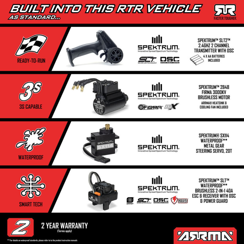 Mini Kraton 3S 4X4 RTR - 1/16 - ARRMA ARA2508ST2