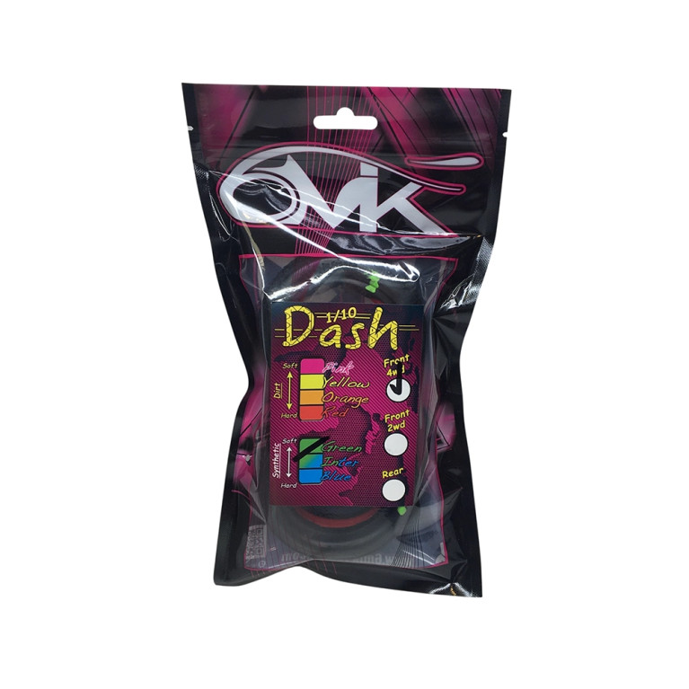 2 Pneus Dash avant 4WD + inserts - 1/10 - 6MIK TI110