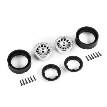 Jantes Method Beadlock 1.0" - Chrome Satin - TRAXXAS 9781-SATIN