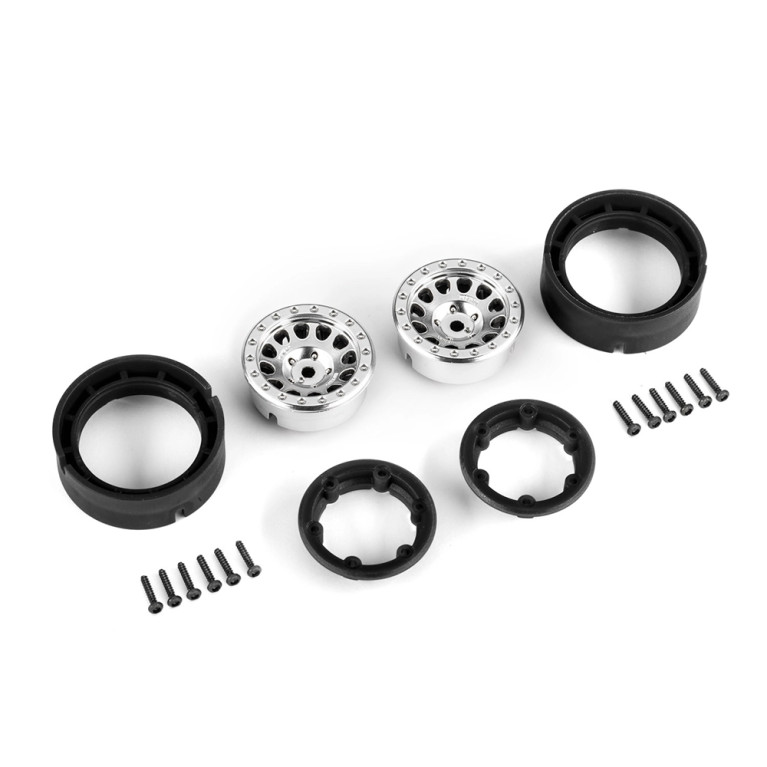 Jantes Method Beadlock 1.0" - Chrome Satin - TRAXXAS 9781-SATIN