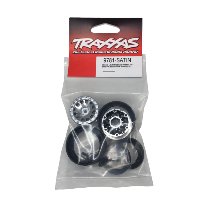Jantes Method Beadlock 1.0" - Chrome Satin - TRAXXAS 9781-SATIN
