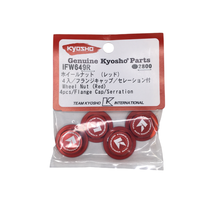 Écrous de roues dentelés - Rouge - KYOSHO IFW649R