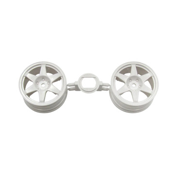 2 Jantes 26mm 1/10 - Blanche - TAMIYA 0445658