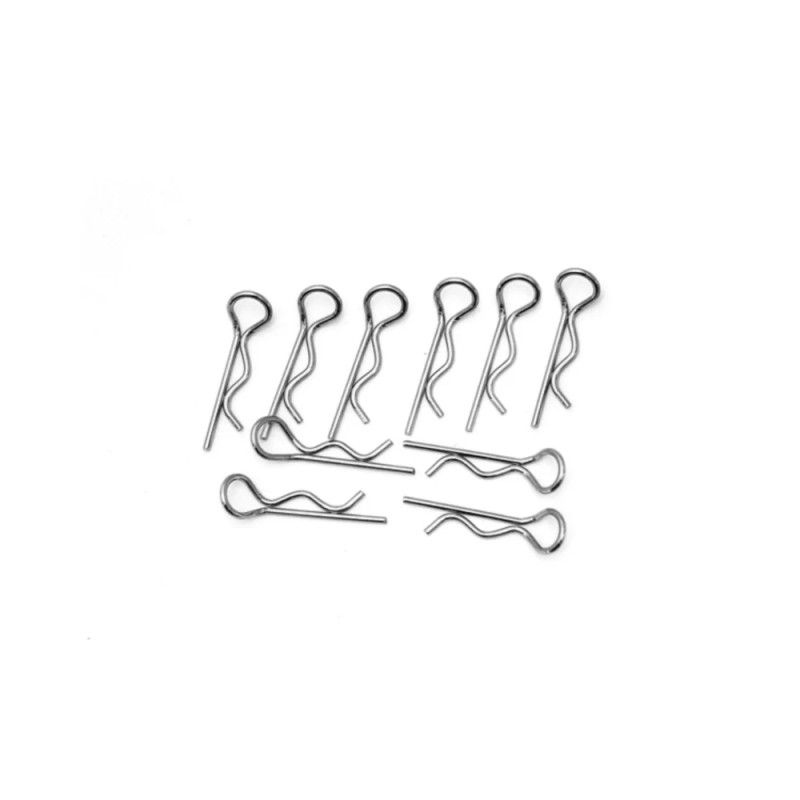 10 Clips de carrosserie 1/8 - HOBBYTECH HTR-501390