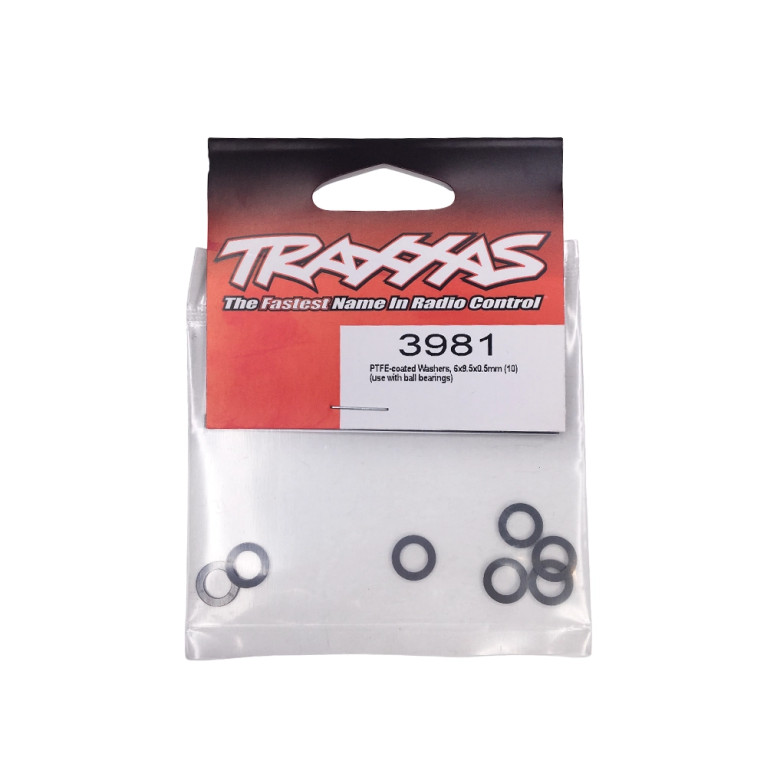 10 Rondelles revêtues de PTFE 6x9x0,5 mm - TRAXXAS 3981