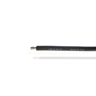 Fil silicone noir 18AWG (0,81 mm²) - 1 m - BEEZ2B BEEC3018K