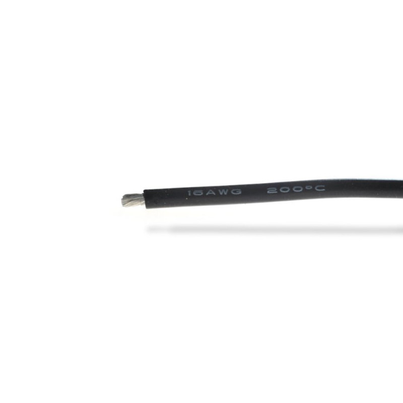 Fil silicone noir 16AWG (1,32 mm²) - 1 m - BEEZ2B BEEC3016K