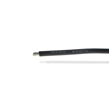 Fil silicone noir 16AWG (1,32 mm²) - 1 m - BEEZ2B BEEC3016K