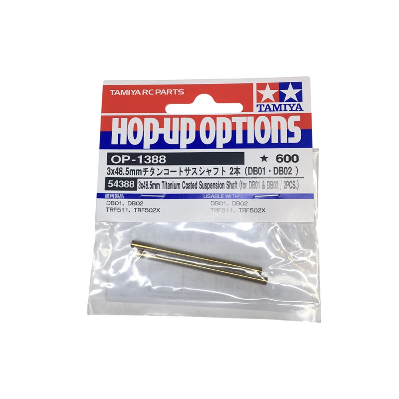 Axes de triangle en titane 3x48.5mm - DB01/02 - TAMIYA 54388