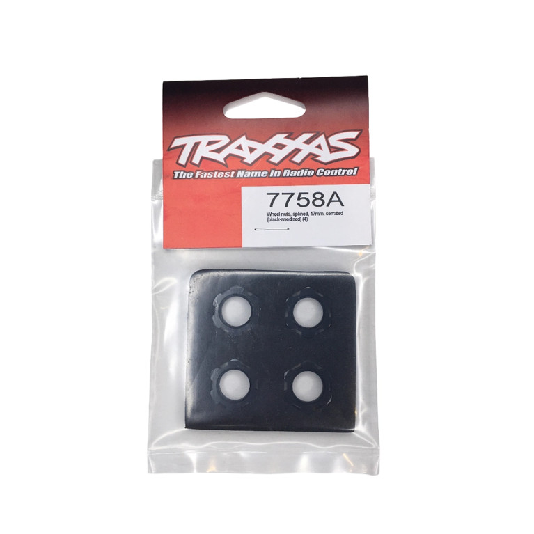 Écrous de Roues en aluminium 17 mm - Noir - TRAXXAS 7758A