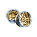 2 Jantes super RIM Daisy - Chrome/Or - TETSUJIN TT-8098