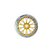 2 Jantes super RIM Daisy - Chrome/Or - TETSUJIN TT-8098