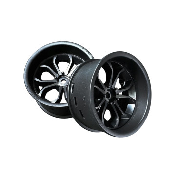 2 Jantes super RIM Deep-Spider - Noir Mat - TETSUJIN TT-8105