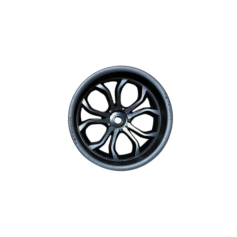 2 Jantes super RIM Deep-Spider - Noir Mat - TETSUJIN TT-8105