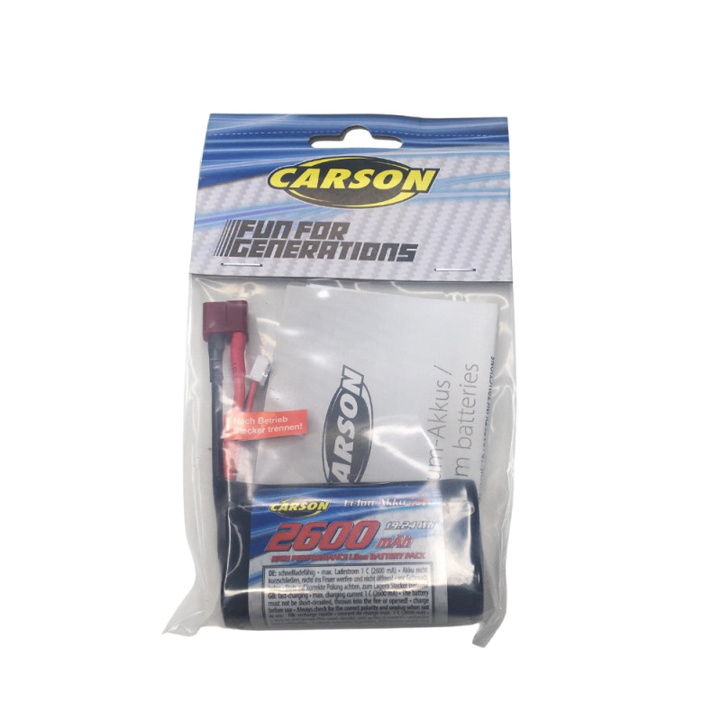 Accu Li-Ion 7.4V 2600mAh - Dean - CARSON 500608308