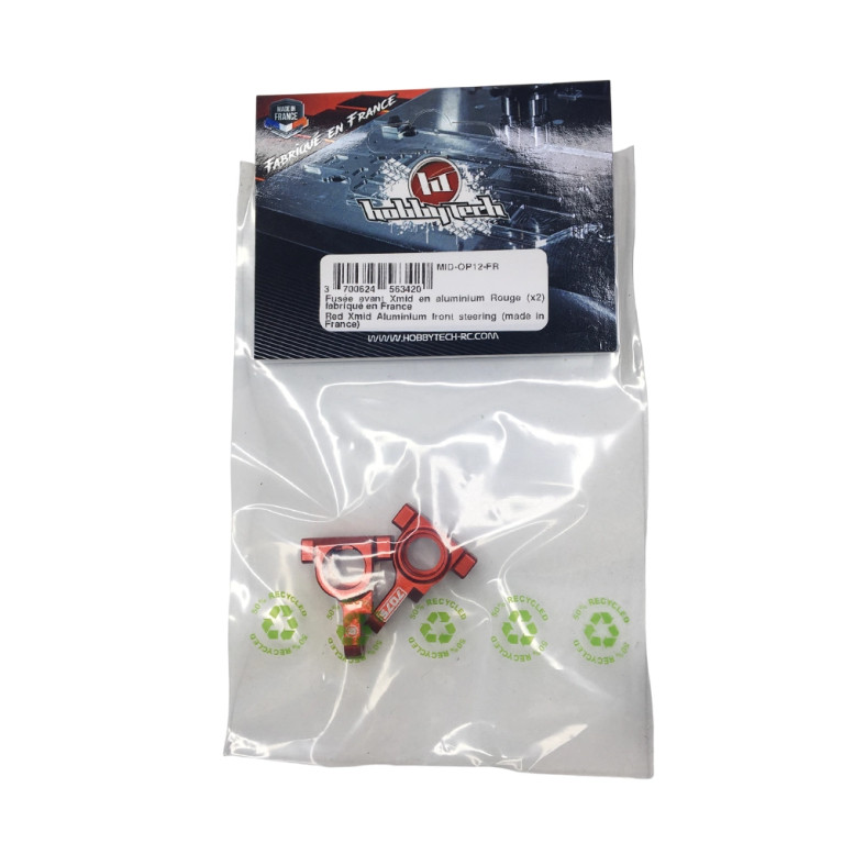 Fusée avant en aluminium rouge - X-MID - HOBBYTECH MID-OP12-FR