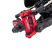 Fusée avant en aluminium rouge - X-MID - HOBBYTECH MID-OP12-FR