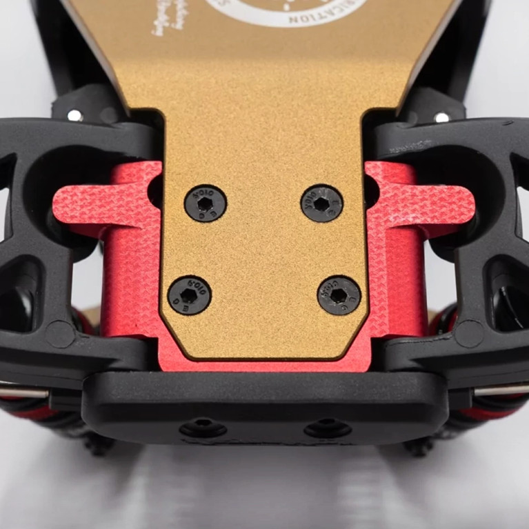 Cale avant en aluminium rouge - X-MID - HOBBYTECH MID-OP13-FR