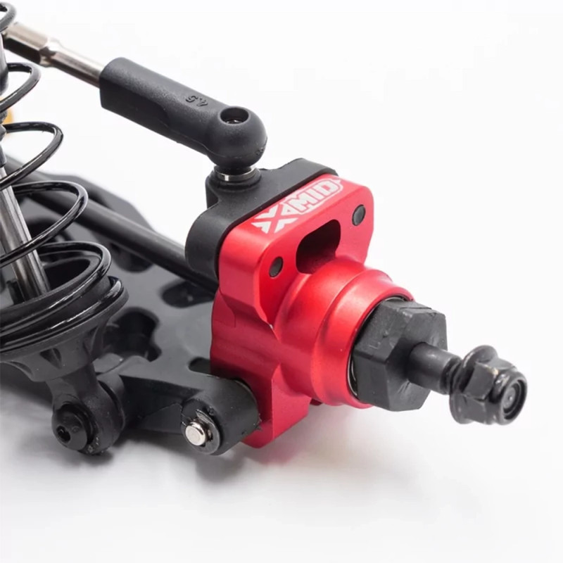 Étrier arrière en aluminium rouge - X-MID - HOBBYTECH MID-OP14-FR