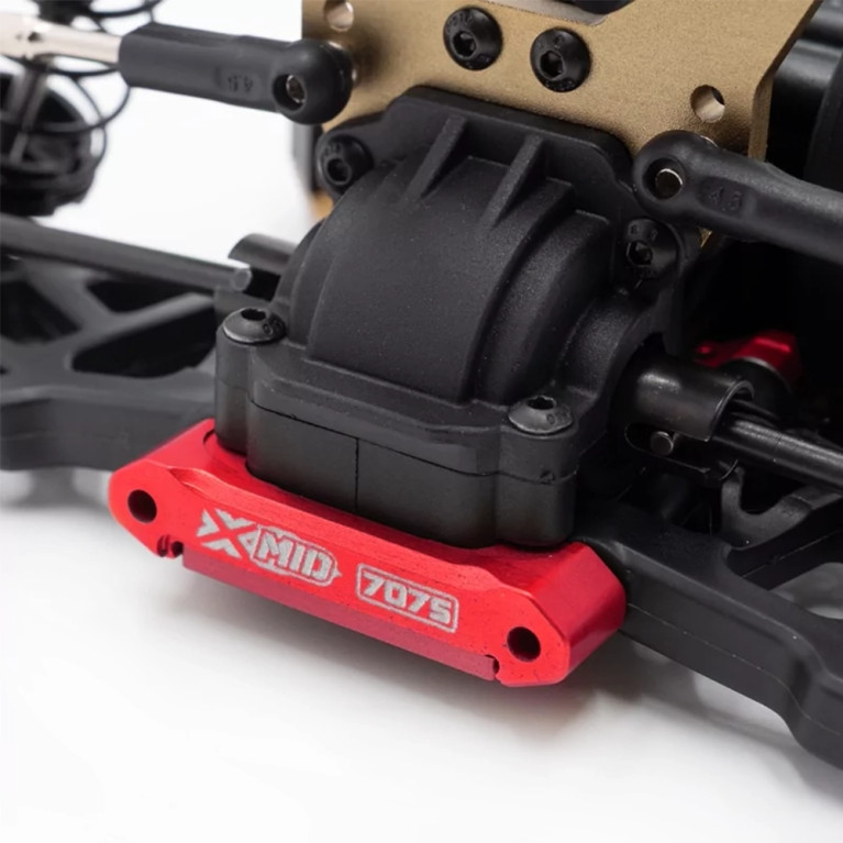 Cale de pincement 4.5° en aluminium rouge - X-MID - HOBBYTECH MID-OP17-FR