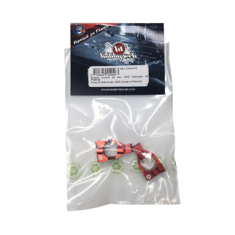 Étrier avant en aluminium rouge - BXR.S2 - HOBBYTECH REV-OP05-FR