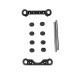 Kit complet cales avants renforcées en alu - HOBBYTECH STRS-132-FR