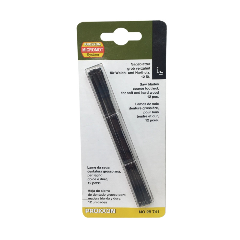 Lames standard avec ergot, coupes fines 127mm (x12) - PROXXON 28741