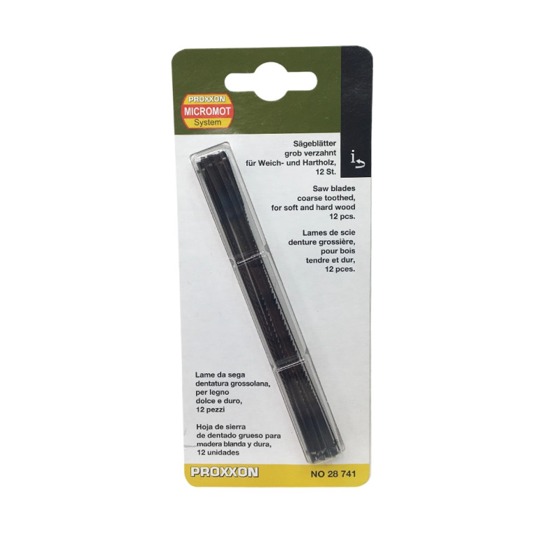 Lames standard avec ergot, coupes fines 127mm (x12) - PROXXON 28741