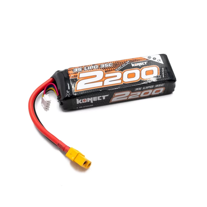 Accu LiPo 2200mAh 11.1V 35C - KONECT KN-LP3S2200