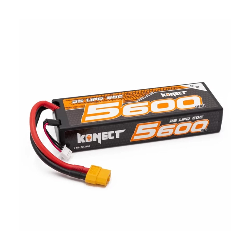 Accu LiPo 5600mAh 7.4V 60C - KONECT KN-LP2S5600-XT60
