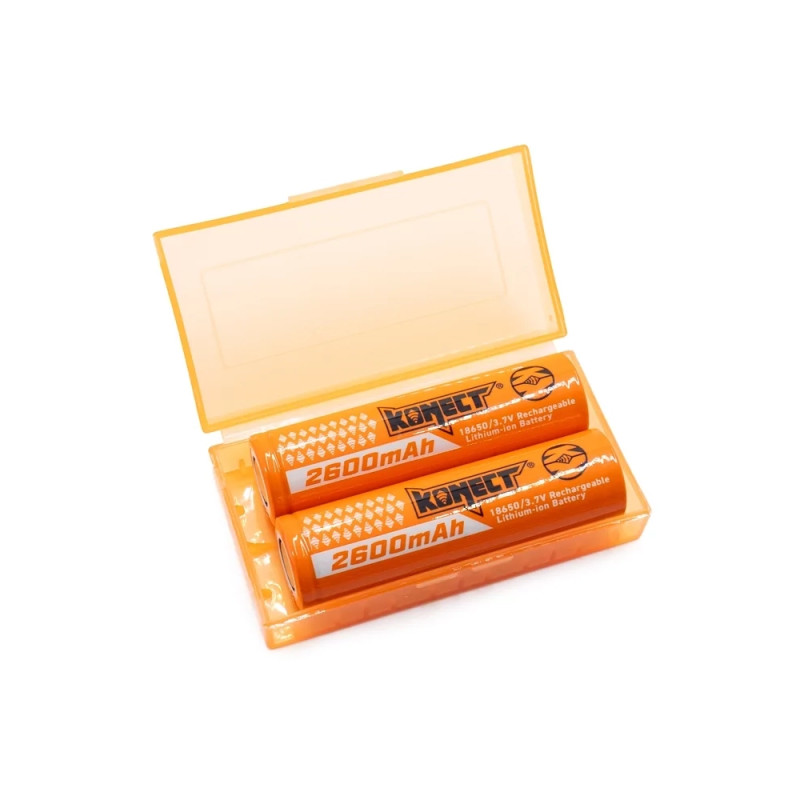 Batteries Li-Ion type 18650 2600 mAh - KONECT KN-LI-18650-2600