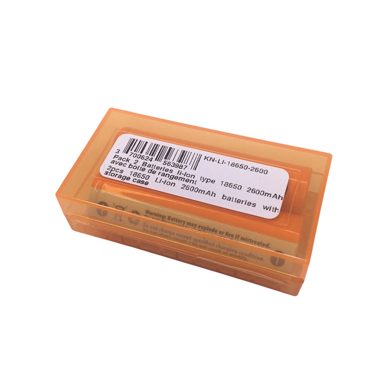 Batteries Li-Ion type 18650 2600 mAh - KONECT KN-LI-18650-2600