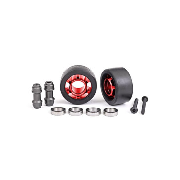 Roues de barre de wheeling - Rouge - TRAXXAS 7775R