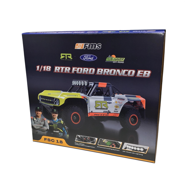 Ford Bronco EB RTR 1/18 - Version 2024 - FMS11871RTR-24-BL
