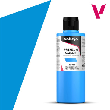 Bleu Fluo - 200ml Fluorescent Premium Color - VALLEJO 63.038