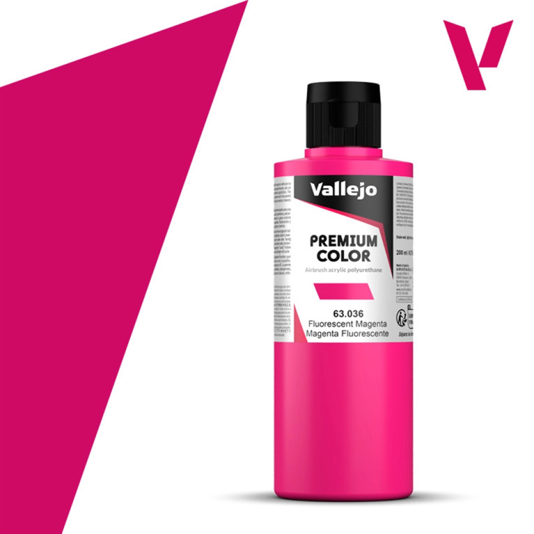 Magenta Fluo - 200ml Fluorescent Premium Color - VALLEJO 63.036