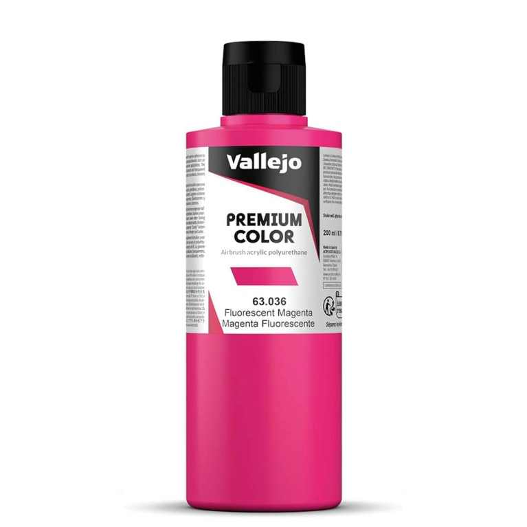 Magenta Fluo - 200ml Fluorescent Premium Color - VALLEJO 63.036