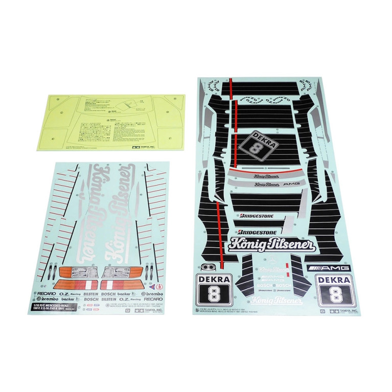 Mercedes-Benz 190 EVOII 1991 + carrosserie peinte  - TT-02 - TAMIYA 47525
