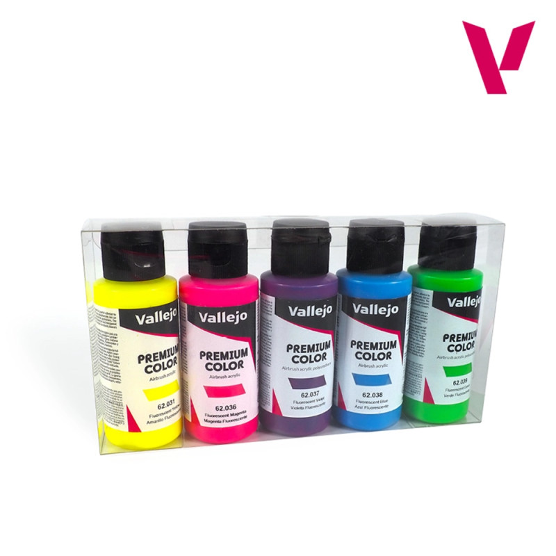 Coffret Fluo - 60ml Fluorescent Premium Color - VALLEJO 62.102