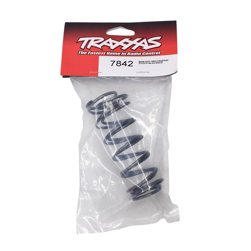 Ressorts d'amortisseur GTX Medium Rose - Raideur 4.101 - TRAXXAS 7842