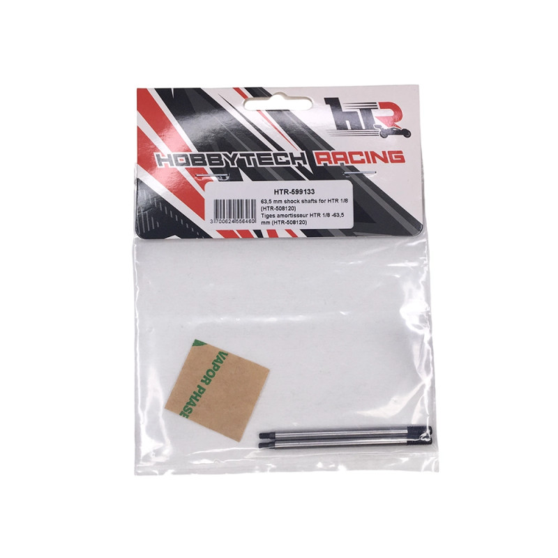 2 Tiges d'amortisseur 63.7 mm 1/8 - HOBBYTECH HTR-599133