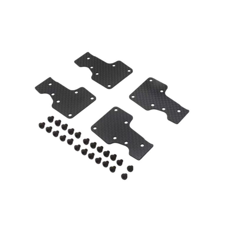 Plaque carbone triangle inférieur arrière - Inferno MP11 - KYOSHO IFW706